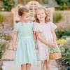 Hope & Henry Girls' Organic Smocked Bell Sleeve Dress, Kids - 4 of 4