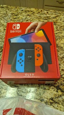 Nintendo Switch Console - OLED Model with Neon Red & Neon Blue Joy-Con