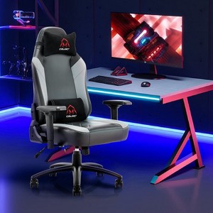 400 lbs Big & Tall Black/Grey Gaming Chair - 1 of 3