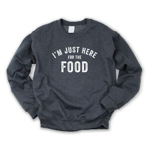 Simply Sage Market Women's Graphic Sweatshirt I'm Just Here For The Food - 1 of 2