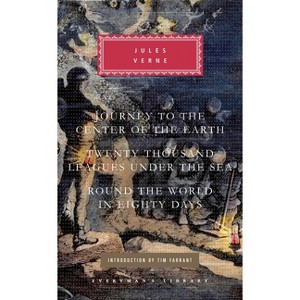 Journey to the Center of the Earth, Twenty Thousand Leagues Under the Sea, Round the World in Eighty Days - (Everyman's Library Classics) (Hardcover) - 1 of 1