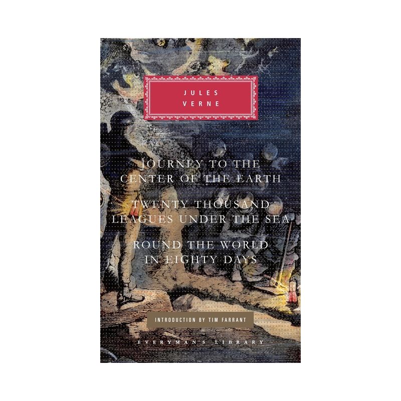 Journey to the Center of the Earth, Twenty Thousand Leagues Under the Sea, Round the World in Eighty Days - (Everyman's Library Classics) (Hardcover), 1 of 2