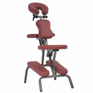 FDW Massage Chair Portable Tattoo Chair Folding Height Adjustable 3” Thick Sponge Light Weight Therapy Chairs Spa Chairs - 1 of 4