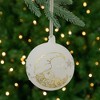 Northlight Moon Santa 'Dreams Come True' Frosted Glass Christmas Ornament - 4.5" - White - image 2 of 2