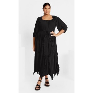 Women's Plus Size Arzel Dress - black | CITY CHIC - 1 of 4