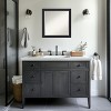 Amanti Art Oliver Narrow Beveled Wood Framed Bathroom Vanity Wall Mirror - 4 of 4