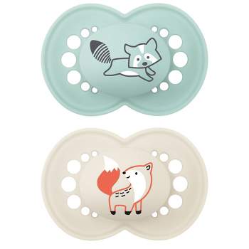 MAM Supreme Night Baby Pacifier, for Sensitive Skin, Patented Nipple, 2  Pack, 16+ Months, Unisex,2 Count (Pack of 1)