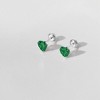 Girls' Tiny CZ Heart Screw Back 14k Gold Earrings - In Season Jewelry - 4 of 4