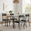 Dining Table for 4,Small Table & Chairs Set of 4,Square Dinette Set for 4,5 Piece Kitchen & Dining Room Sets for Small Space,Apartment,Home Office - 2 of 4