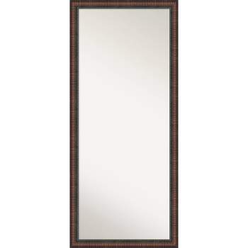 Amanti Art 28"x64" Non-Beveled Full Length Floor Leaner Caleb Brown Framed Mirror