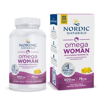 Nordic Naturals Omega Woman, Lemon - Evening Primrose Oil with Omega-3, 120 Ct