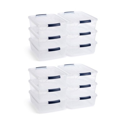 Rubbermaid Clever Store Basic Latch Storage Bin with Lid - Clear, 15 Quart  - Harris Teeter