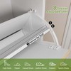 Shoe Storage Cabinet with 3 Flip Drawers & Large Drawer, Farmhouse Fluted Shoe Organizer with Metal Legs - 4 of 4