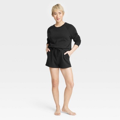 Women s Fleece Lounge Shorts Colsie Target