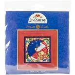 Mill Hill/Jim Shore Counted Cross Stitch Kit 5"X5"-Santa (18 Count)