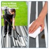 Striped Outdoor Plastic Straw Rug – Waterproof Camping Mat with Rubber Backing for RV, Patio, Picnic & Backyard - 4 of 4