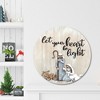 Be the light Circular Wood Dècor - 2 of 2
