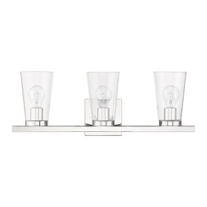 Livex Lighting Cityview 3 - Light Vanity in  Polished Chrome - 1 of 4