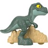 Fisher-Price Imaginext Jurassic World Rebirth Tyrannosaurus Rex Dinosaur Toy with Wheels and Wiggling Motion - 3 of 4