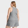Women's Ribbed Tank and Shorts Pajama Set - Auden™ - 2 of 3