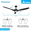 Delta Breez Benicia 52" Ceiling Fan with LED, Remote, Indoor/Outdoor, Ideal for Large Room, Bedroom, Living Room, Modern Farmhouse Decor, Black - image 3 of 4