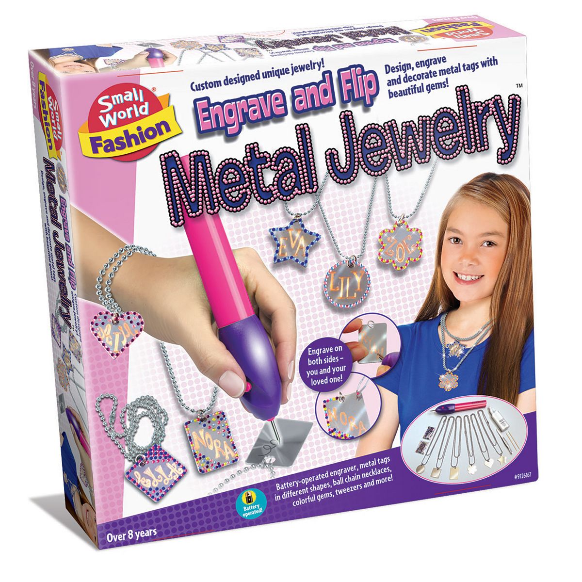 Small World Toys Engrave and Flip Metal Jewelry Maker Kit
