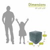 Majestic Home Goods,Cube Pouf Villa - 2 of 4