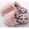 Roxoni Women's Fuzzy Suede Slippers – Cozy Winter House Slippers with Soft Sweater Knit Design - 3 of 4