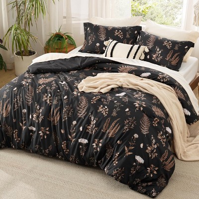 Bedsure Comforter Set Queen Size - Cute Floral Bedding Comforter Set — фото 2