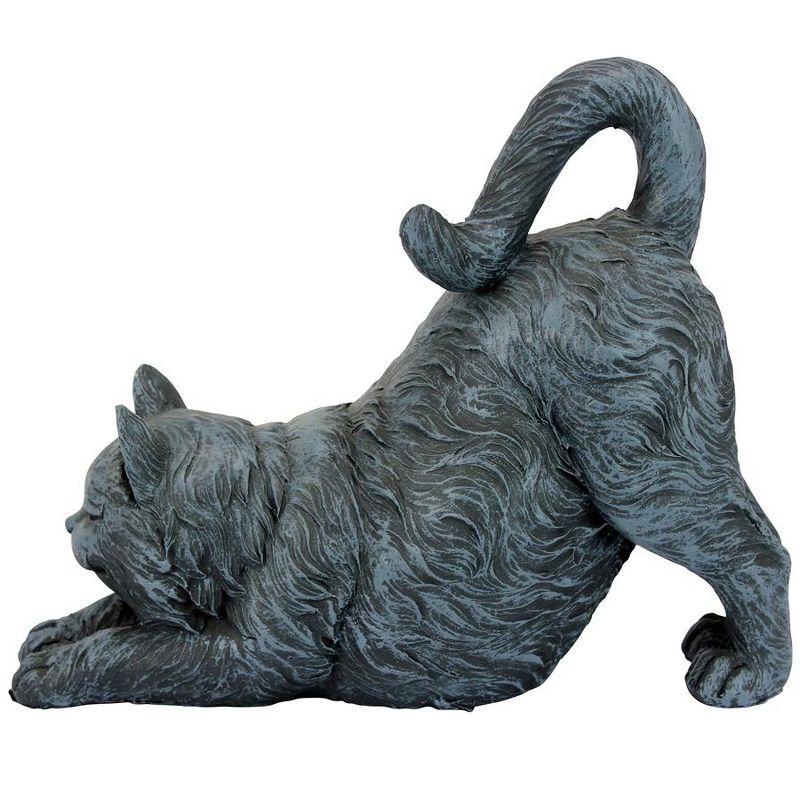 Design Toscano Playful Cat Stretching Statue - Gray, 4 of 7