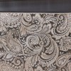 Sapphtopaz Paisley Jacquard Shower Curtain for Bathroom, 72x72" Pieced Solid Top Panel with Contrast Piping,Multicolored Curtains with 12 Buttonholes - 4 of 4