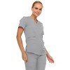 MediChic Scrubs for Women's V-Neck Scrub Set with Six Pocket Cargo Jogger Pants with 4-Way Stretch - 3 of 4