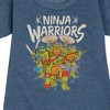 - Teenage Mutant Ninja Turtles - Leo and Brothers Ninja Warriors Graphic Short Sleeve Fleece Dress - 2 of 4