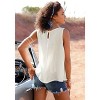 Women's Floral Lace Insert Top - LASCANA - 2 of 4