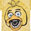 Five Nights At Freddy's Chica Men's Yellow Spiral Tie-Dye Crew Neck Short Sleeve T-shirt - 4 of 4
