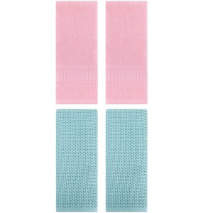 REGALWOVEN 4 Pcs Cotton Soft Absorbent Waffle Hand Towel for Bathroom - 1 of 4