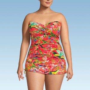 Lands' End Women's Bandeau Tankini Swimsuit Top - 1 of 4