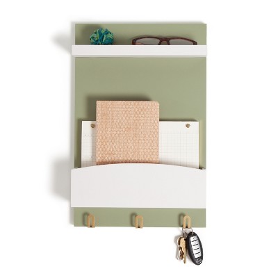 U Brands 11&#34;x17&#34; Modern Wall Organizer Storage Board Forest Fog_6