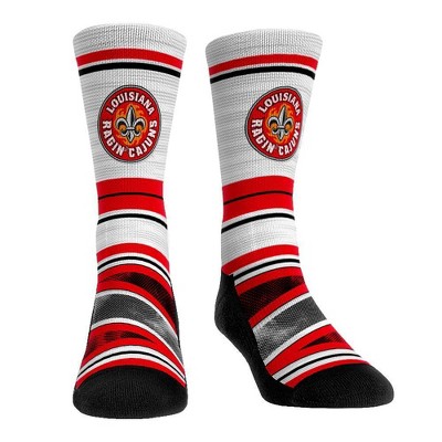 NCAA Louisiana Ragin' Cajuns Adult Long Distance Crew Socks - L/XL