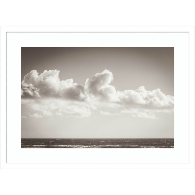 Venice Beach Black and White Framed Ocean Photograph