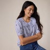 Lands' End Women's Easy Care Puff Sleeve Statement Collar Shirt - 4 of 4
