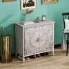Okak Wooden Sideboard Buffet, Decorative Storage Cabinet with 2 Doors & Adjustable Shelves, Console Table for Kitchen Living/Dining Room - 3 of 4