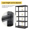 NicBex 5 Tier Metal Garage Shelving,2000LBS Heavy Duty Storage Shelves,Adjustable Industrial Shelving Unit Storage Rack,Black - 4 of 4