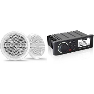 Fusion MS-RA70N Marine Entertainment System with Bluetooth & NMEA 2000 with Bluetooth with Fusion 1 Pair EL-F653W EL Series 6.5" 2-Way Marine Coax ... - 1 of 4