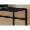 Vynxaria Modern 48-inch Frosted White Glass Desk with Grey Metal Accents Tempered Glass Surface for Efficient Laptop Work - 2 of 4