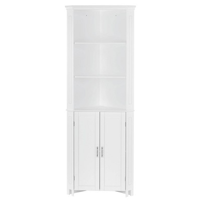 Somerset Tall Two Door Corner Cabinet White - RiverRidge Home