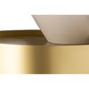 Damon White Metal Top End Table with Brushed Brass Metal Base-Meridian Furniture - 4 of 4