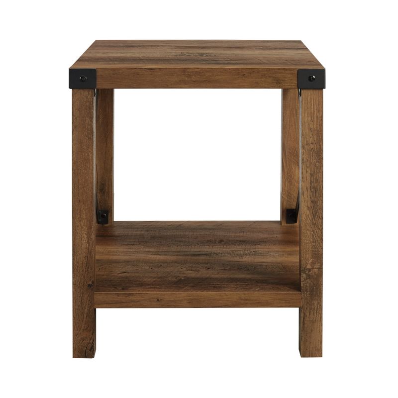 Sophie Rustic Industrial X Frame Side Table - Saracina Home, 4 of 17