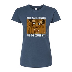 Women's - Disney - When The Coffee Hits Fitted Graphic T-Shirt - 1 of 3
