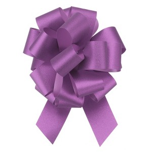 Unique Bargains Christmas Presents Bright Large Pull Bow Ribbons Glitter Gift Wrapping 10 Pcs - 1 of 4